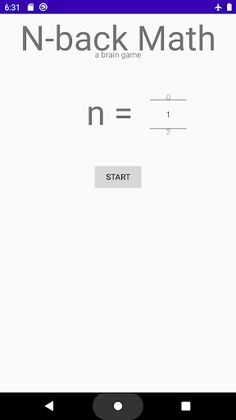 N-back Math - Screenshot 1