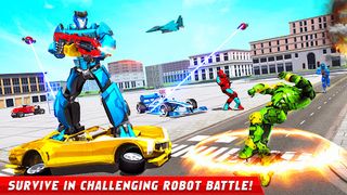 Flying Formula Car Robot Game - Screenshot 2