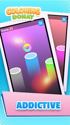 Coloring Donat - Jumping Game - Screenshot 4