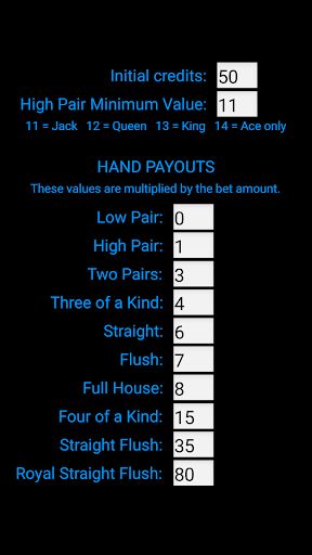 WyeSoft Video Poker - Screenshot 2