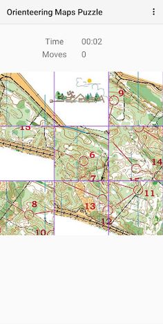 Orienteering Maps Puzzle Game - Screenshot 4