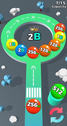 Ball Traffic : 2048 Merge - Screenshot 4