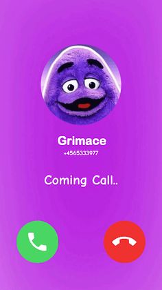 Grimace Monster Fake Call - Screenshot 4