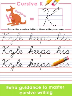 Learn Cursive Writing for Kids - Screenshot 4