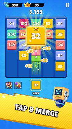 X2 Blocks & 2048 Merge Number - Screenshot 2