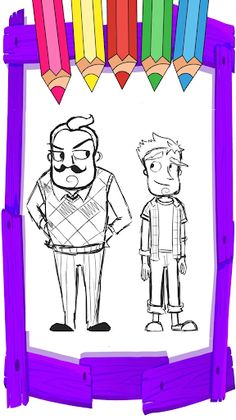 neighbor's coloring horror - Screenshot 2