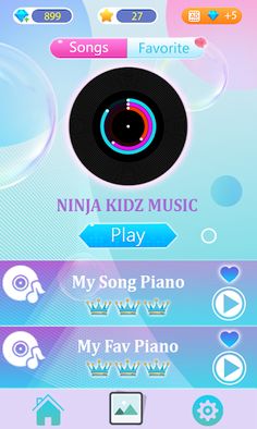 Ninja Kidz Piano Game Tiles - Screenshot 1