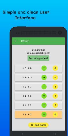 Unlock - Bulls & Cows game - Screenshot 3