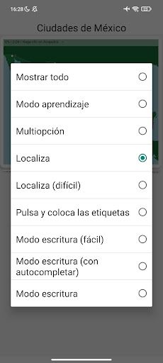 Ciudades de México Juego Mapa - Screenshot 2