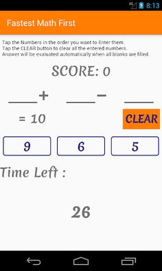 Fastest Math First - Screenshot 2