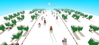 Voxel Santa Skiing - Screenshot 2