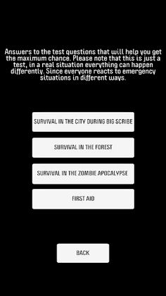 Test of survival - Screenshot 3