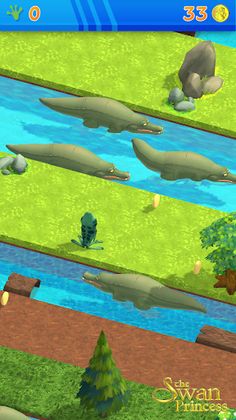 Swan Princess Gator Escape - Screenshot 2