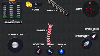 Worms War io - Hungry Snake - Screenshot 2