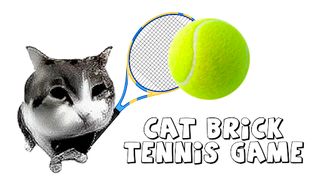 Cat Brick Tennis Game - Screenshot 1