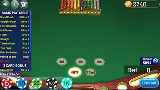 Mississippi Stud Poker - Screenshot 2