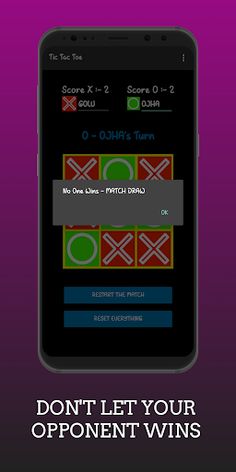 Tic Tac Toe - Dark Theme - Screenshot 4