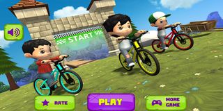 Kids bicycle racing - Screenshot 1