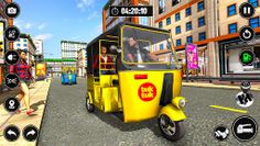 City Taxi Auto Rickshaw Game - Screenshot 2