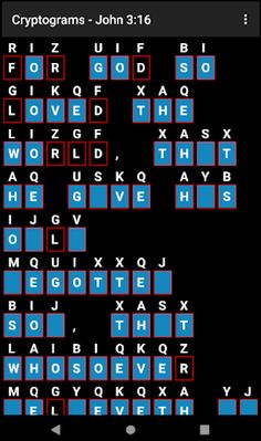 Bible Cryptograms - Screenshot 1
