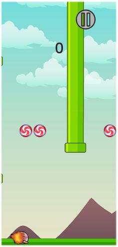 Candy Bird : The flappy saga - Screenshot 2
