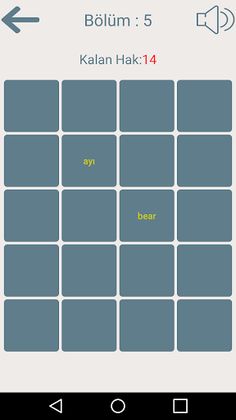 Word Matching Game (Turkish-En - Screenshot 4