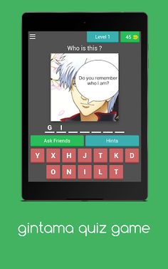 gintama quiz game - Screenshot 1