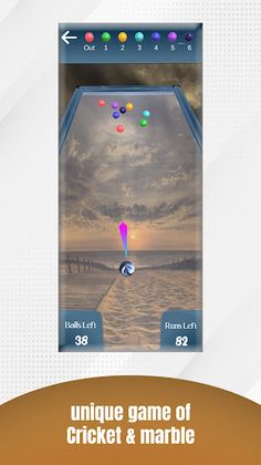 Swipe Marble - Cricket Game - Screenshot 1