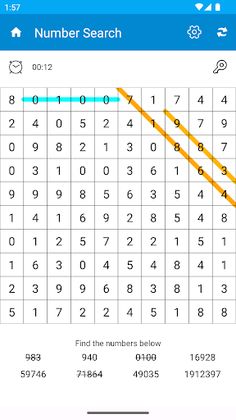 Number Search - Screenshot 3