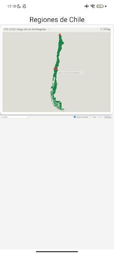 Regiones de Chile Juego Mapa - Screenshot 3