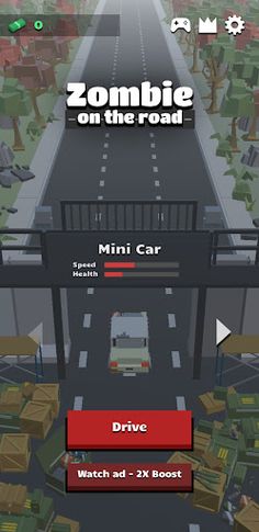 Zombie on the road - Screenshot 1