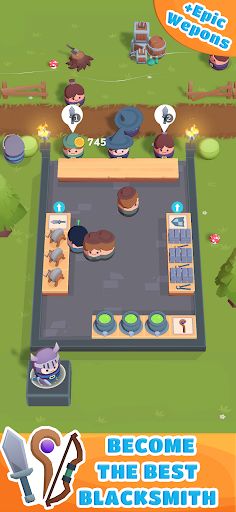 Hero Blacksmith Idle RPG - Screenshot 1