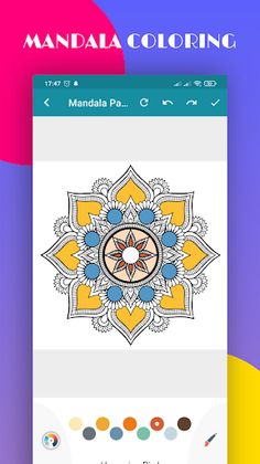 Mandala Pattern Coloring Game - Screenshot 1