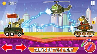 Dino Tanks Offroad Battle Game - Screenshot 2