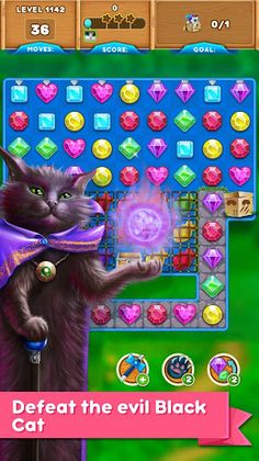 Cute Cats: Classic Match 3 - Screenshot 2