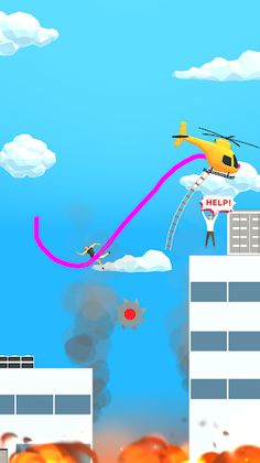 Draw Rescue Helicopter - Screenshot 2
