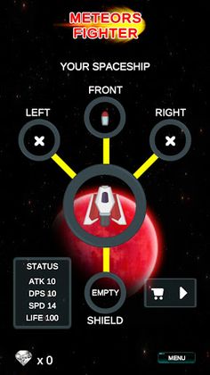 Meteors Fighter - Shooter game - Screenshot 4