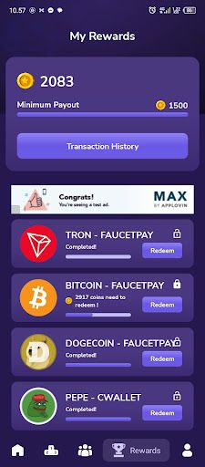 Raxla - Get Crypto & Reward - Screenshot 2