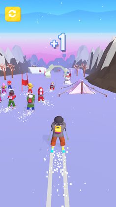 Ski Race 3D - Screenshot 1