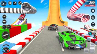 GT Car Stunt :Ramp Car Games - Screenshot 2