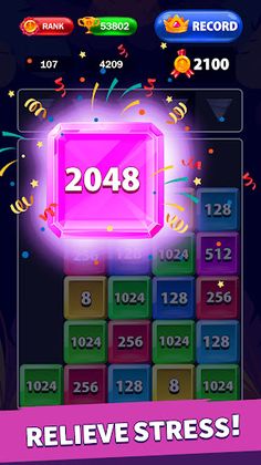 Number Drop "2048" Merge Block - Screenshot 1