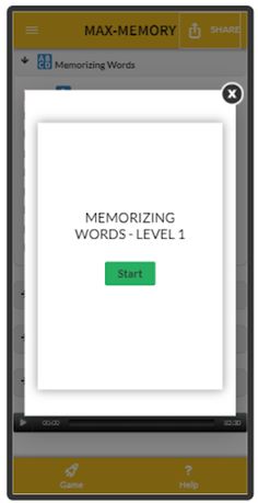 MAX-MEMORY - Brain Booster Gam - Screenshot 3