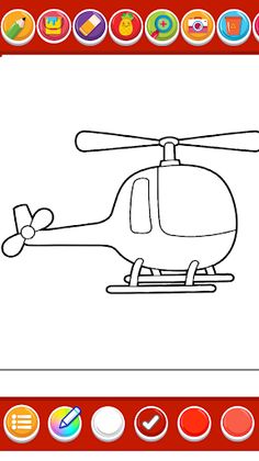 coloring flying helicopter - Screenshot 4