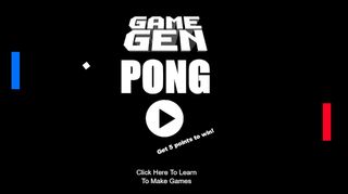 Game Gen Pong - Screenshot 1
