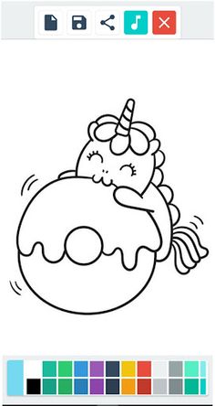 Cat Unicorn Coloring Book - Screenshot 1