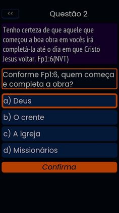 Quiz Biblico Filipenses - Screenshot 2