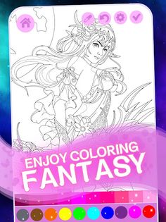 Fantasy Love Coloring Book - Screenshot 3