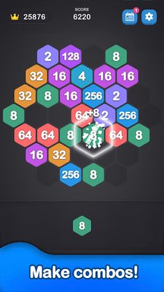 2048 Hexagon-Number Merge Game - Screenshot 2