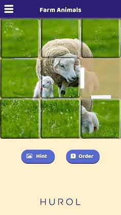 Farm Animals Sliding Puzzle - Screenshot 1