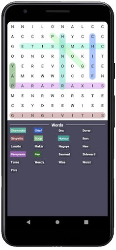 Word Search Puzzle Game - Screenshot 1